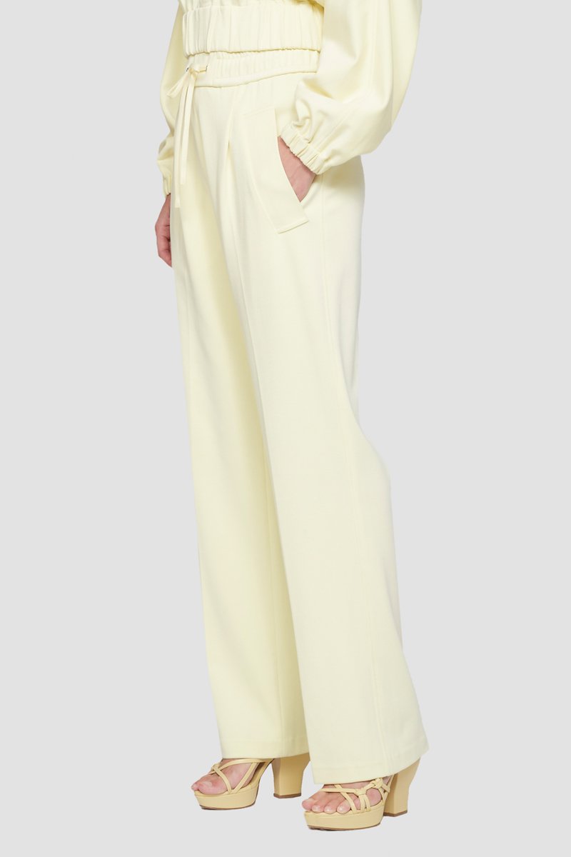 Knit Twill Flared Leg Track Pant-yellow #0 Knit Twill Flared Leg Track Pant, null- 4