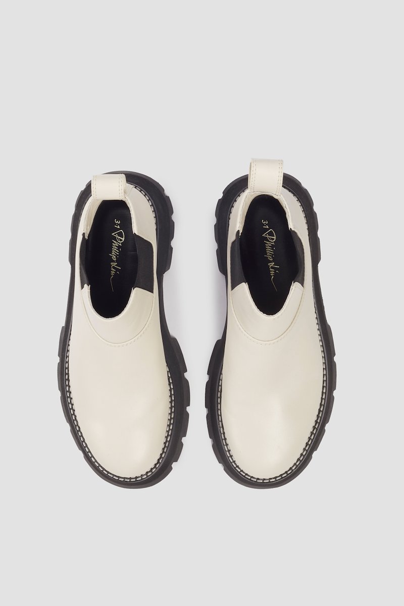 Kate Short Lug Sole Combat Boot-white #1 Kate Short Lug Sole Combat Boot, null- 5