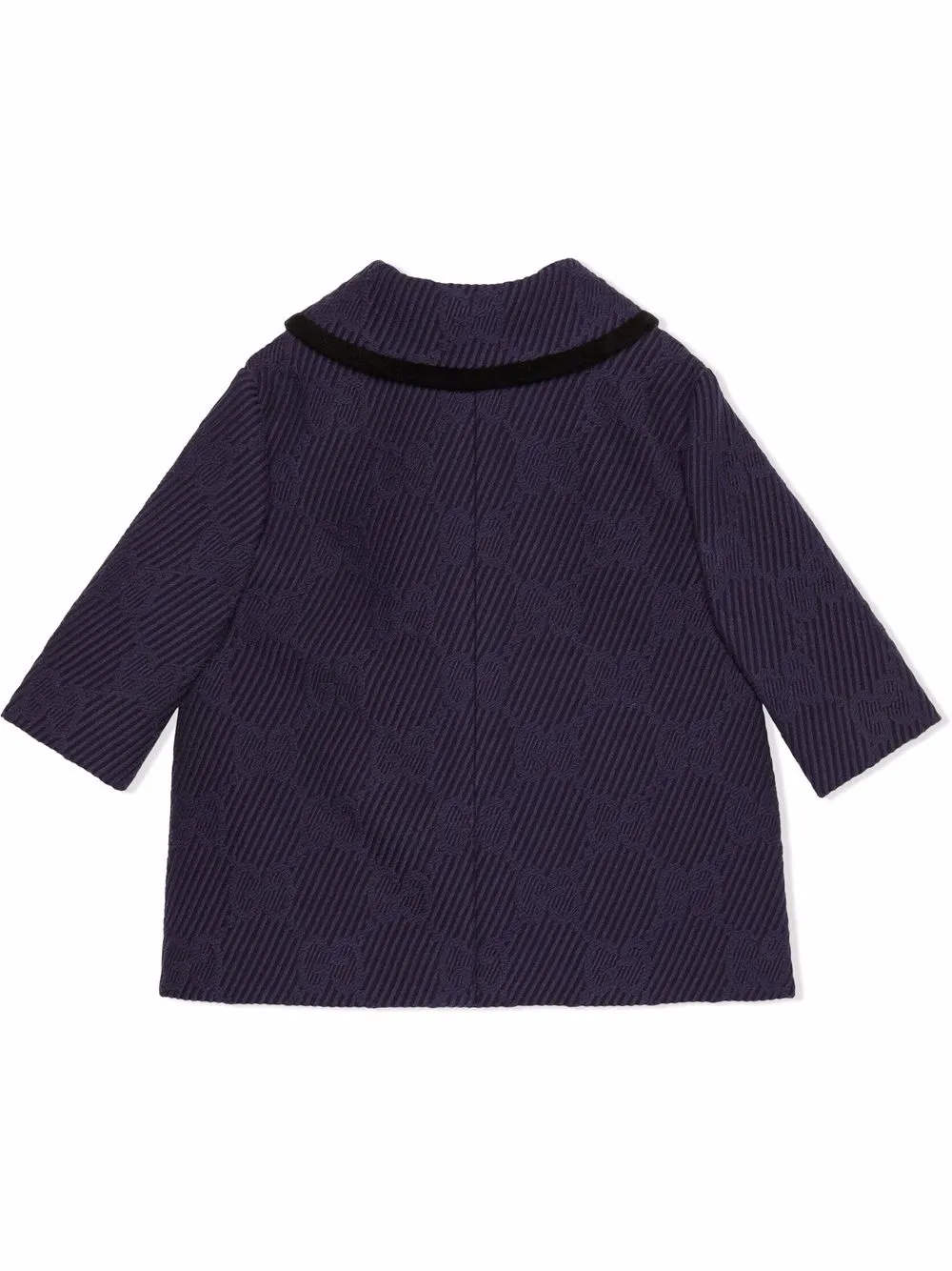 Gucci Kids Jas met dubbele rij knopen Blauw