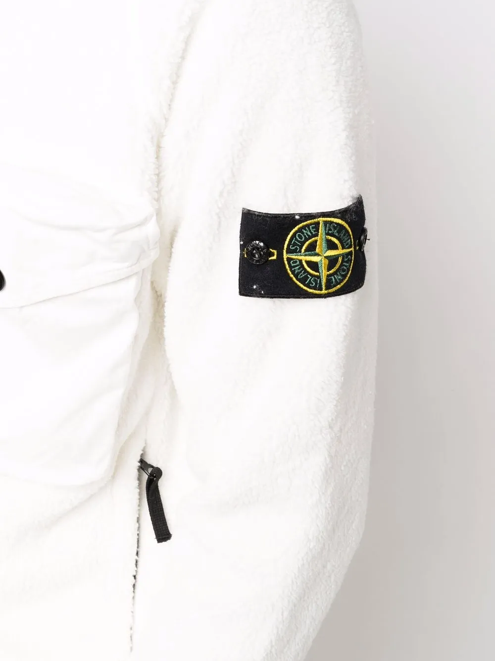 фото Stone island флисовая куртка с нашивкой compass