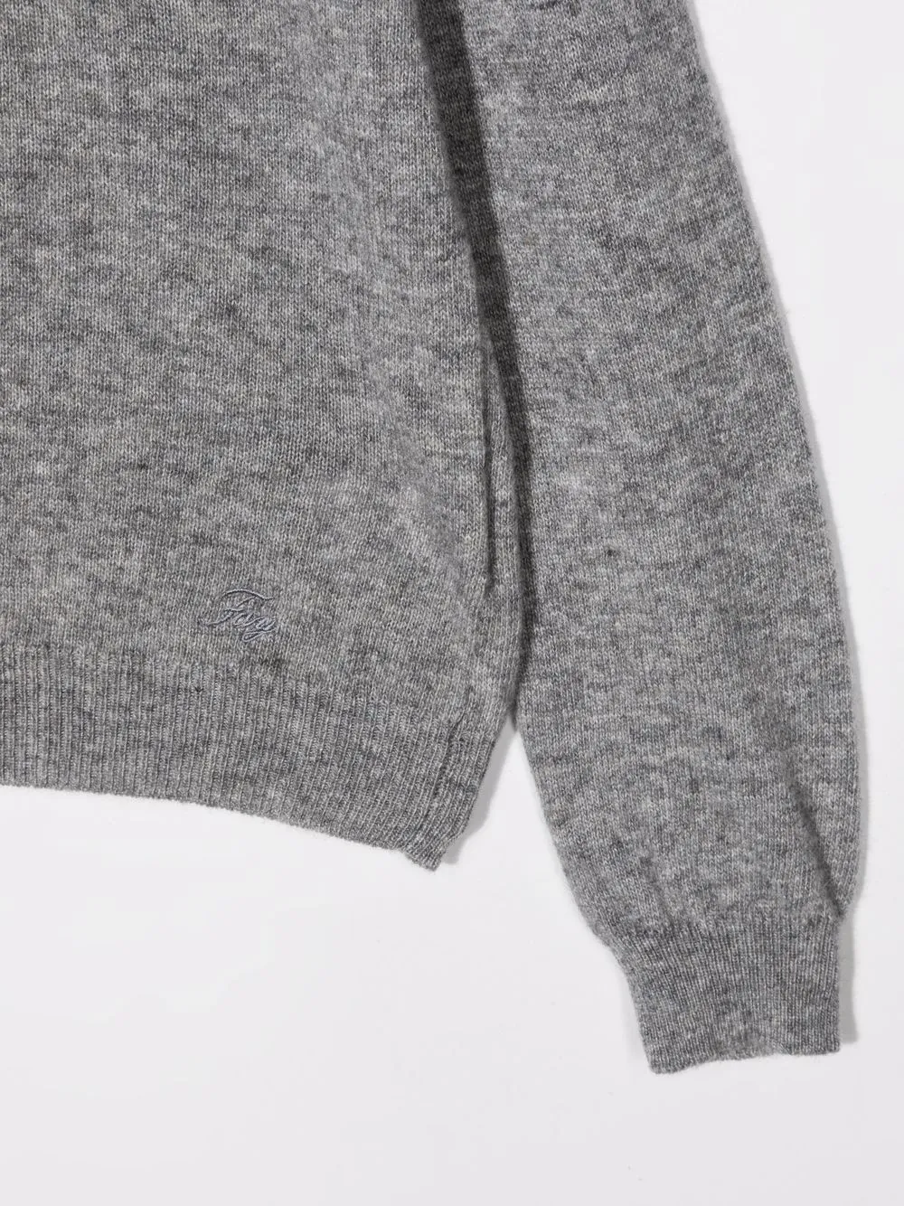 Fay Roll Neck Jumper In Grau