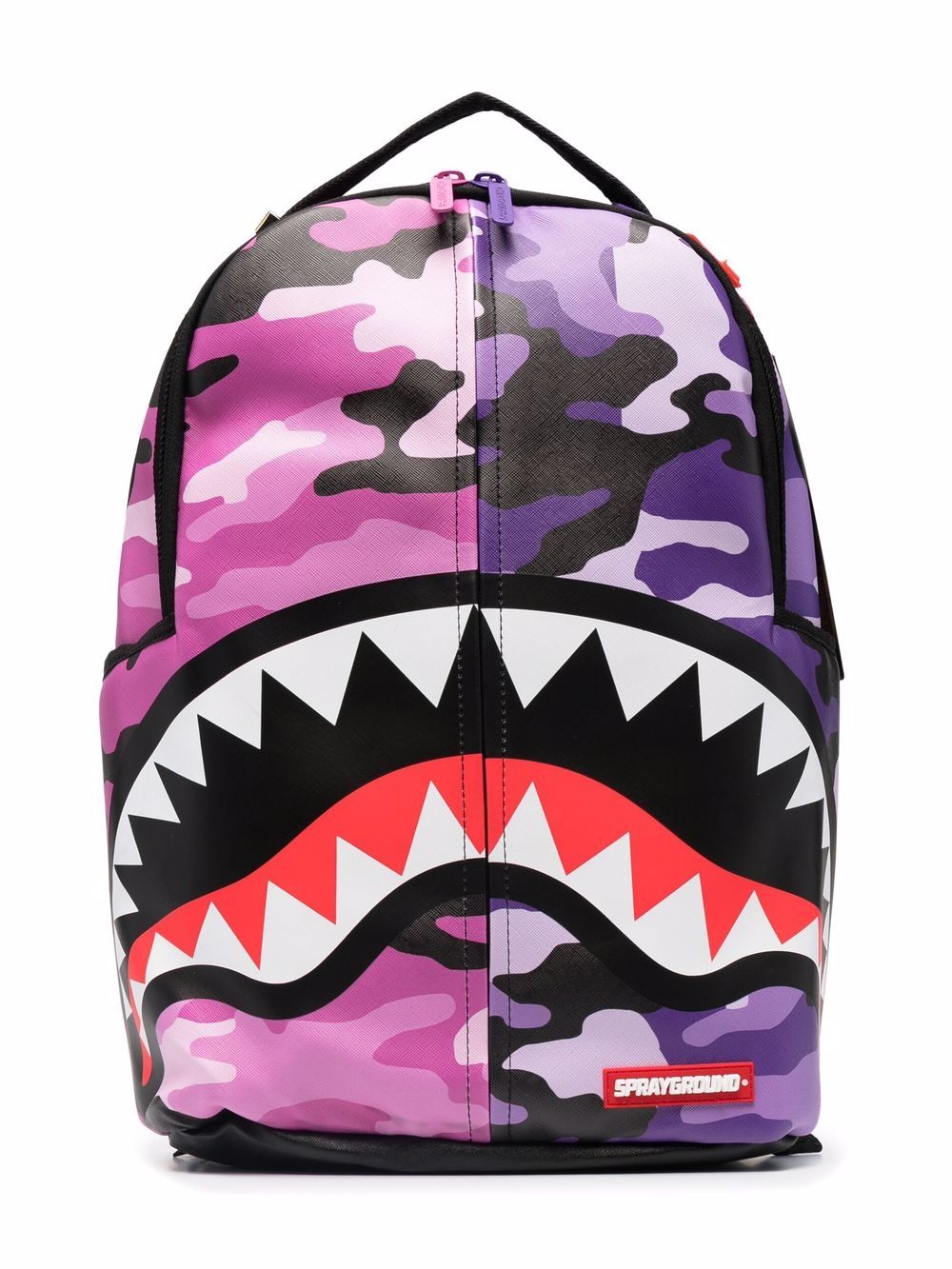 Sprayground Kid Shark teeth-motif camouflage-print Backpack - Farfetch