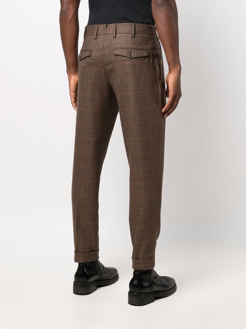 фото Pt01 check tailored trousers