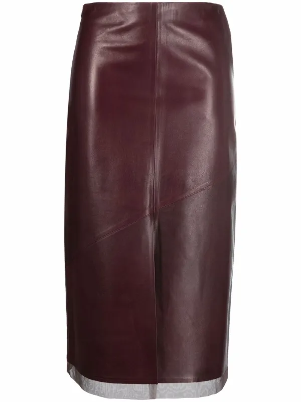 f&f leather skirt