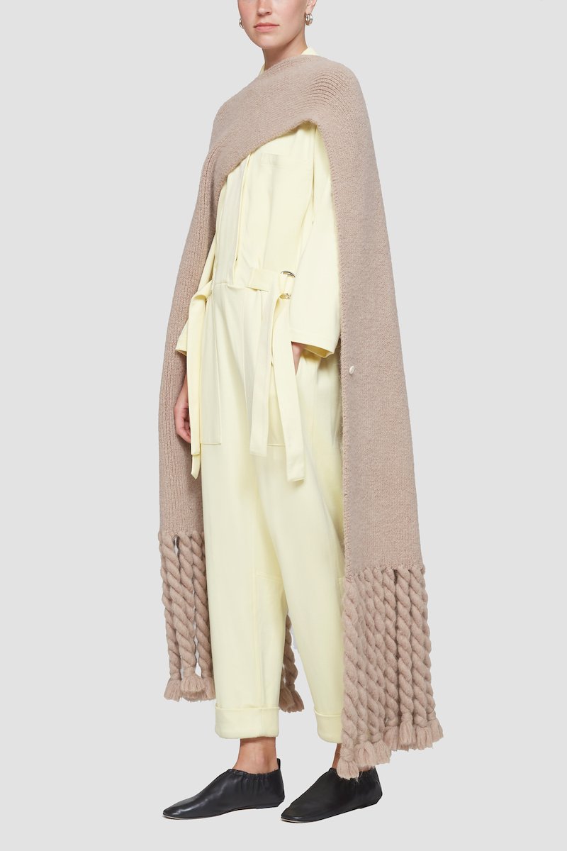Oversized Poncho Scarf-neutrals #0 Oversized Poncho Scarf, null- 2