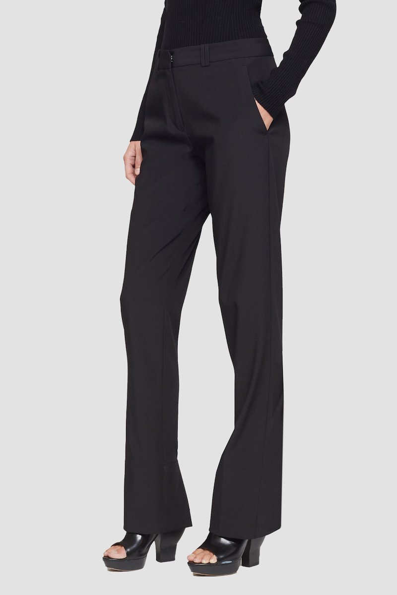 Tuxedo Trouser With Back Slit-black #0 Tuxedo Trouser With Back Slit, null- 8