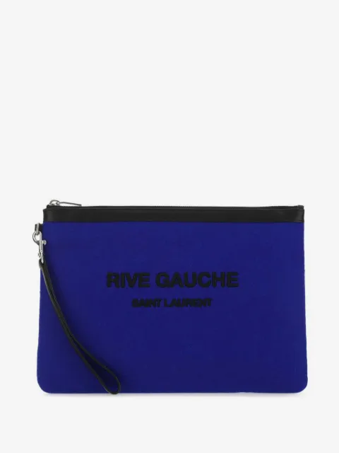 Saint Laurent logo lettering clutch bag