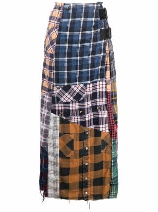 Needles high-waist Patchwork Skirt - Farfetch