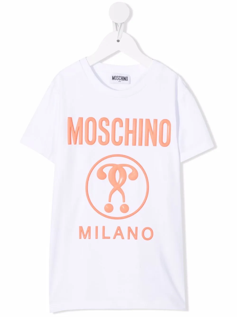 фото Moschino kids футболка с тисненым логотипом