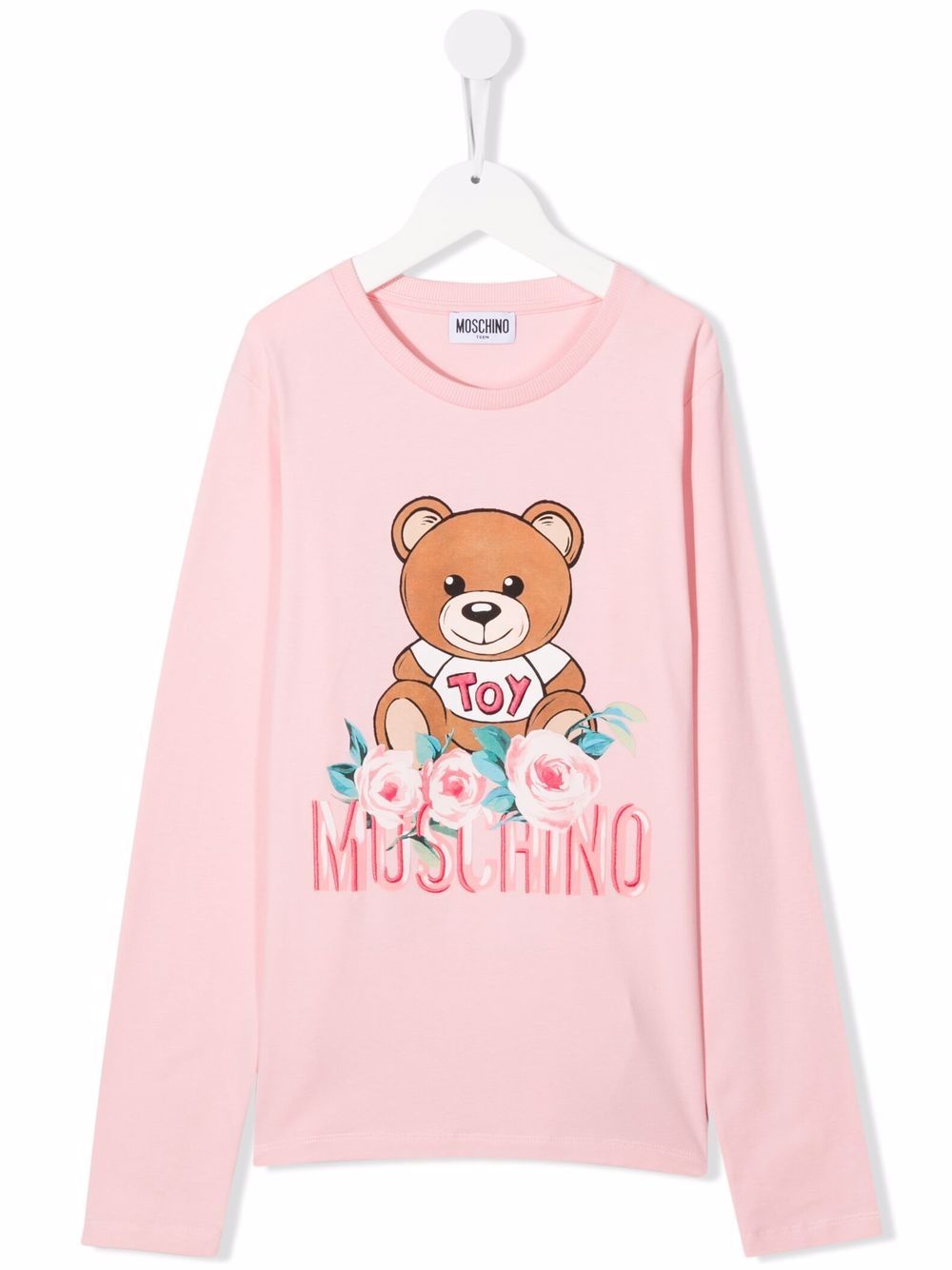 фото Moschino kids футболка teddy bear