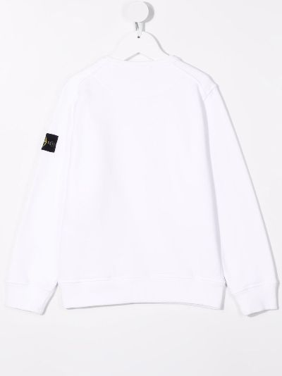 white stone island jumper junior