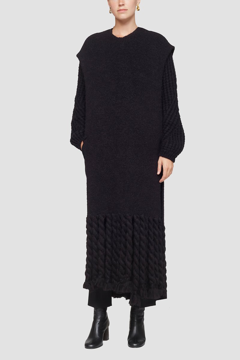 Oversized Poncho Scarf-black #1 Oversized Poncho Scarf, null- 1