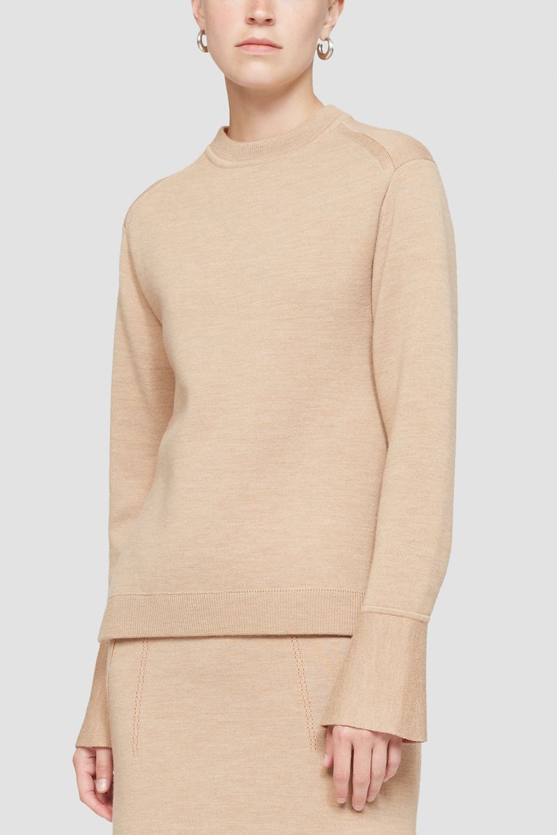Double Face Wool Crewneck-neutrals #1 Double Face Wool Crewneck, null- 1