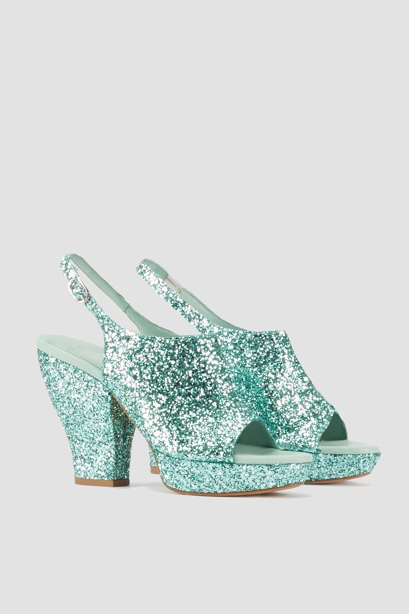 Salma Platform Heel-green #1 Salma Platform Heel, null- 1