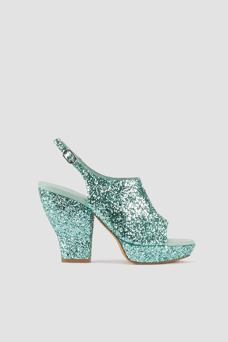 Salma Platform Heel-green #0 Salma Platform Heel, null- 0