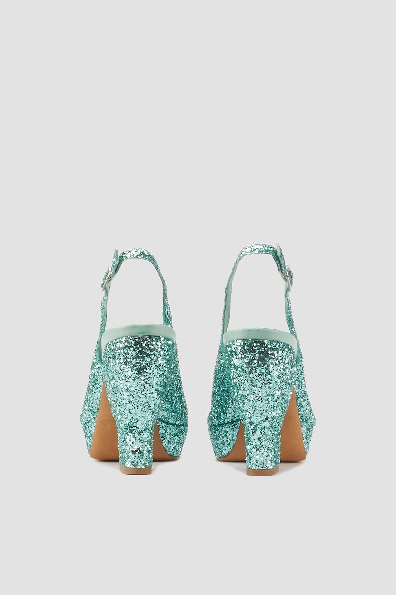 Salma Platform Heel-green #0 Salma Platform Heel, null- 2