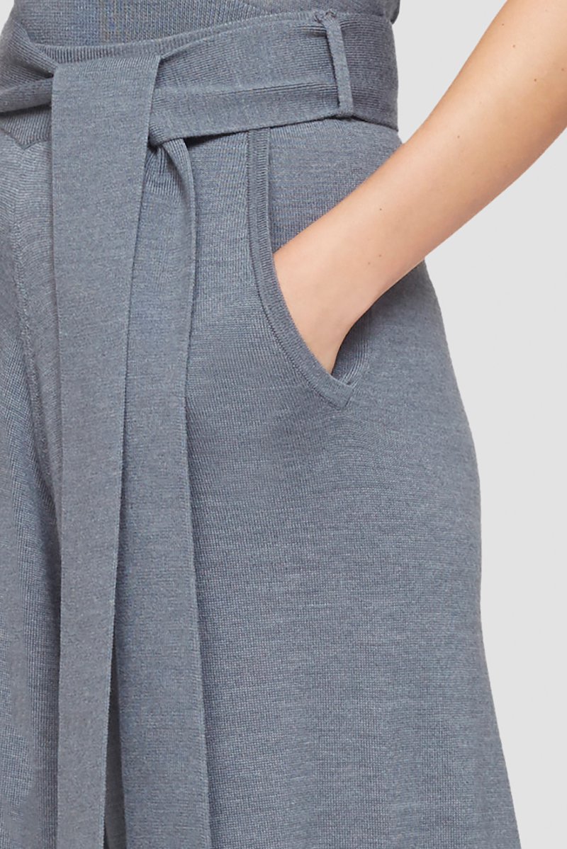 Tie Waist Wide Leg Pant-grey #0 Tie Waist Wide Leg Pant, null- 4