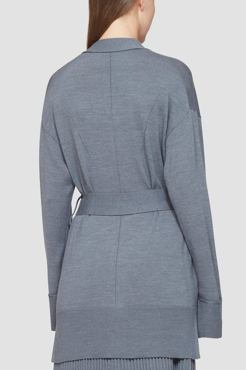 Belted Cardigan-grey #1 Belted Cardigan, null- 3