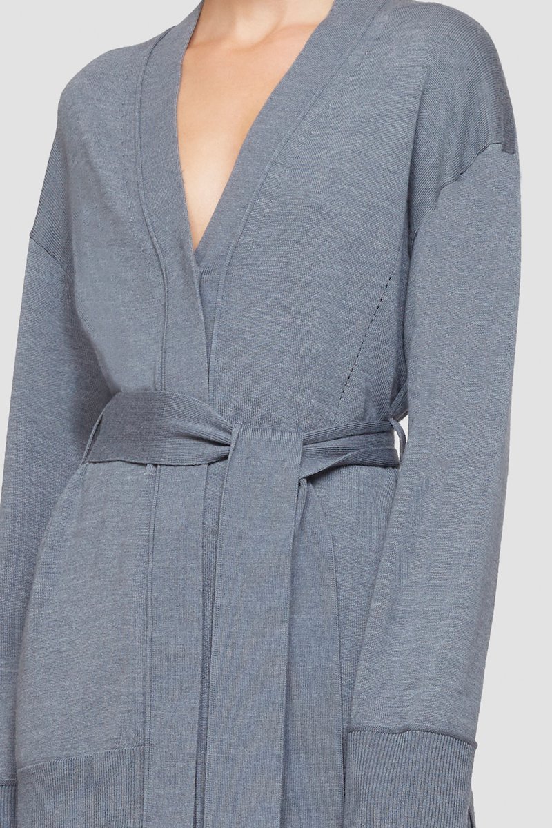 Belted Cardigan-grey #1 Belted Cardigan, null- 5