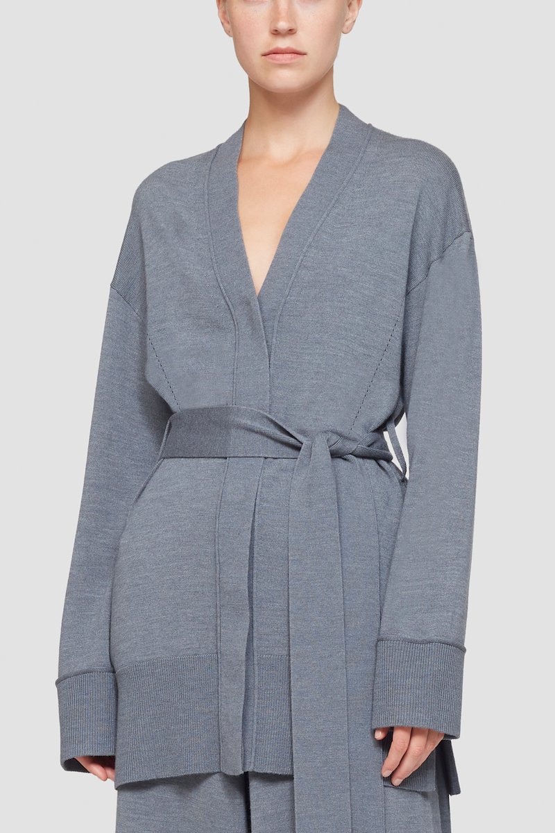 Belted Cardigan-grey #1 Belted Cardigan, null- 1