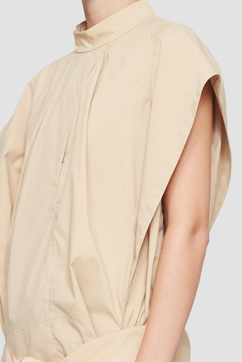 Wrap Effect Collared Top-neutrals #1 Wrap Effect Collared Top, null- 5