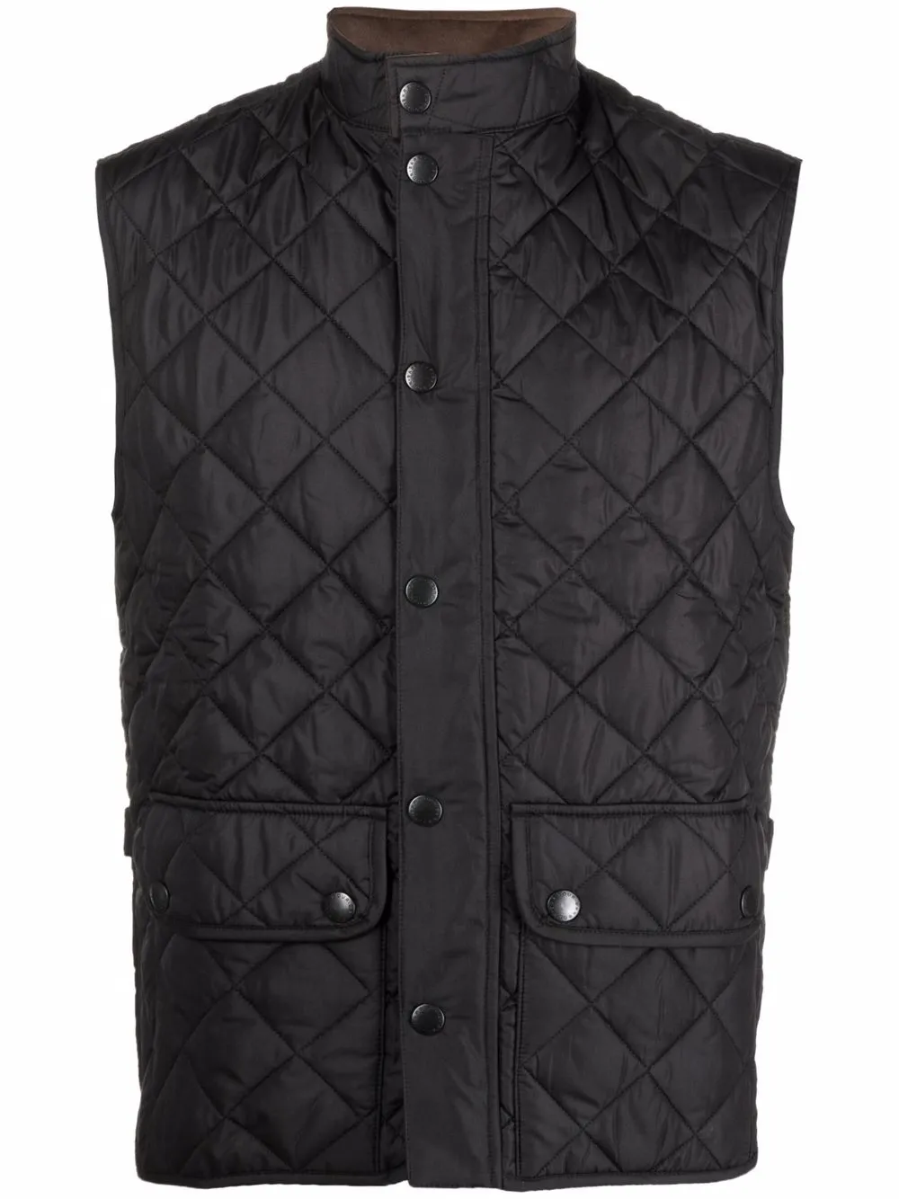 

Barbour diamond-qiuilt padded gilet - Negro