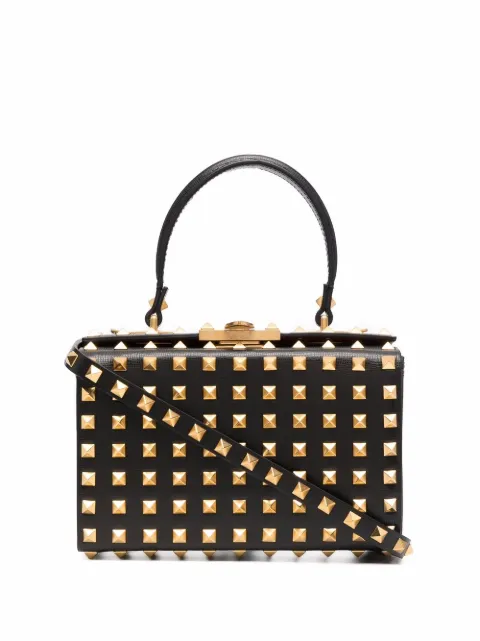 Valentino Garavani Borsa tote Rockstud con decorazione