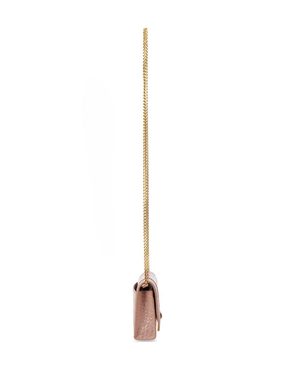 Shop Balenciaga Hourglass Wallet-on-chain In Pink