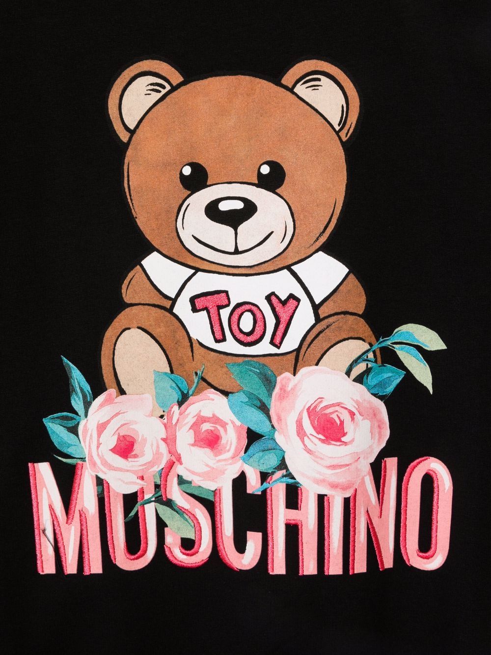 фото Moschino kids толстовка с принтом teddy bear