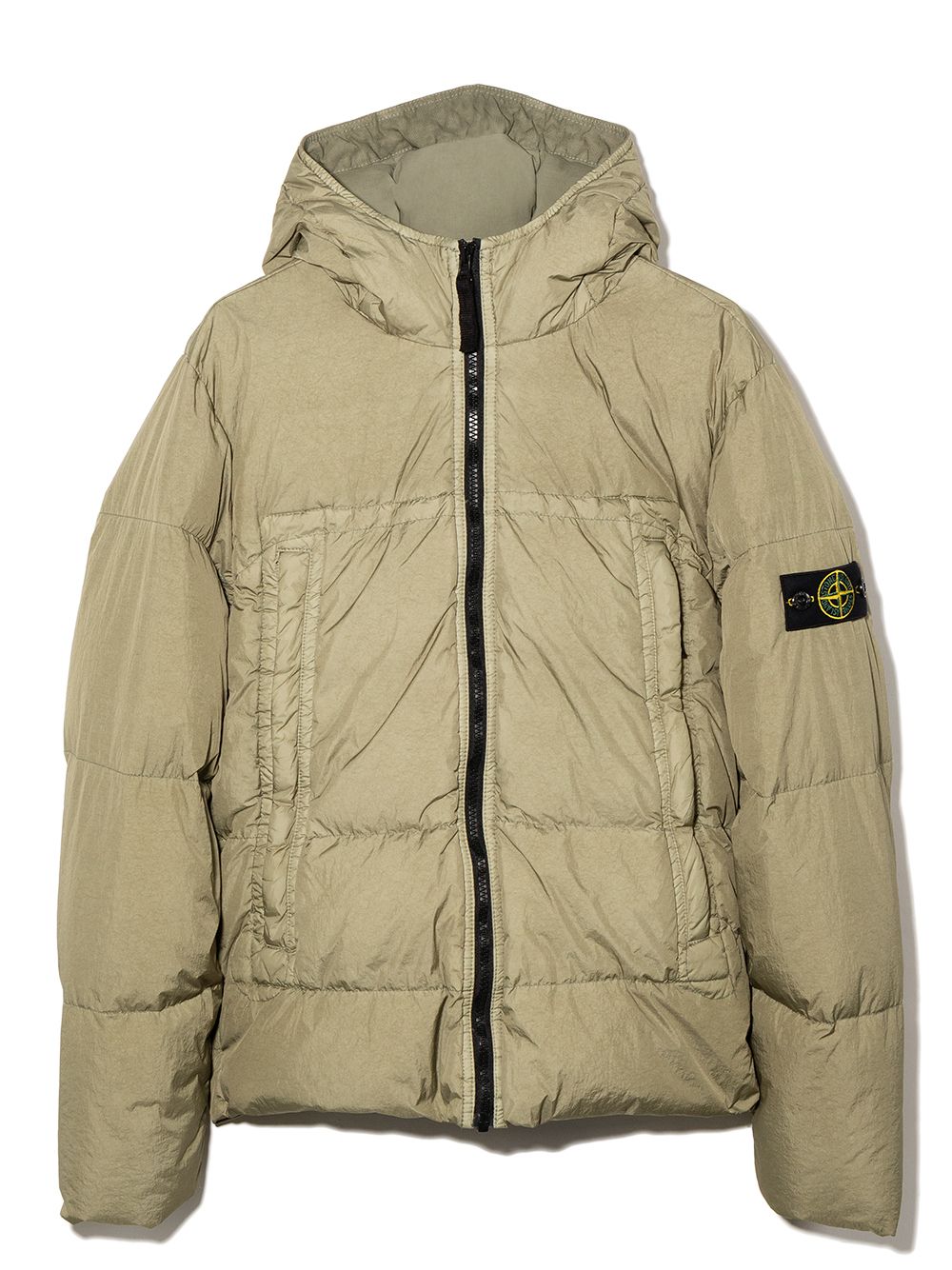 фото Stone island junior пуховик на молнии с логотипом compass