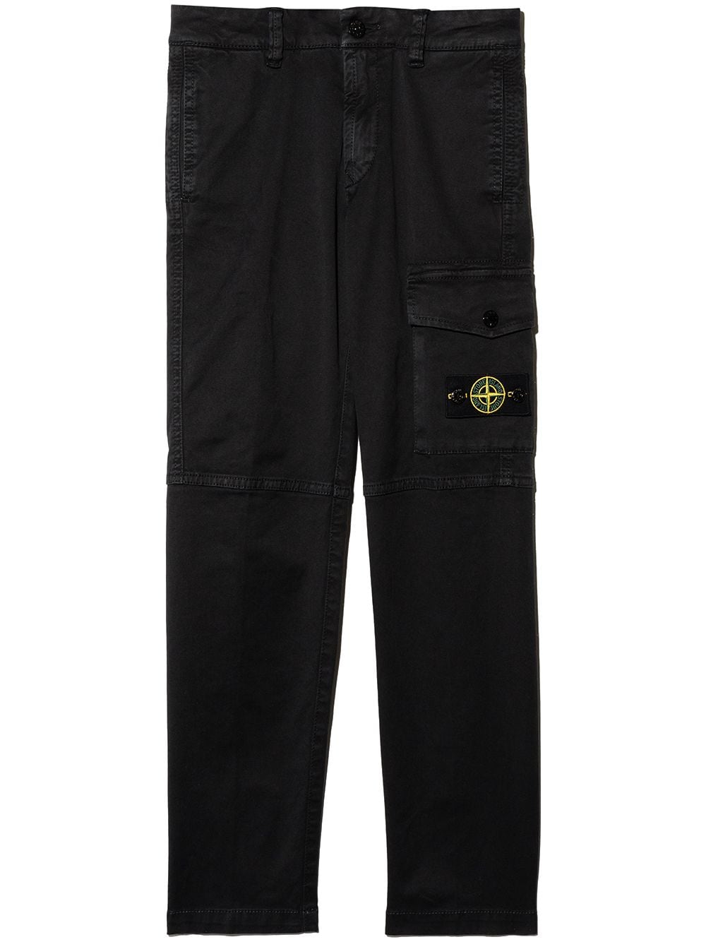 Image 1 of Stone Island Junior logo-patch cargo trousers