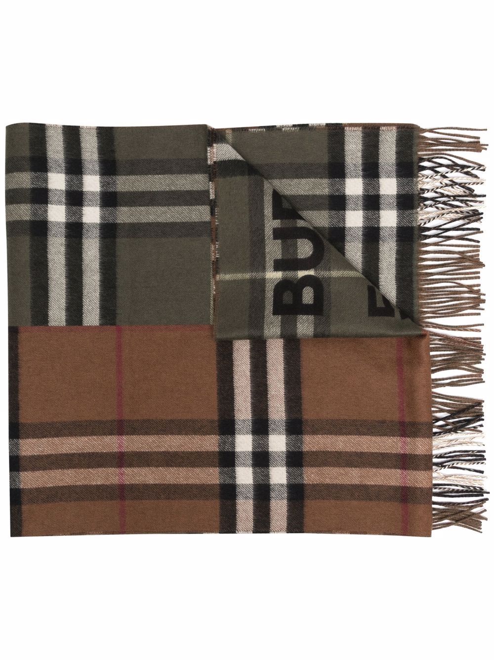 фото Burberry vintage check cashmere scarf