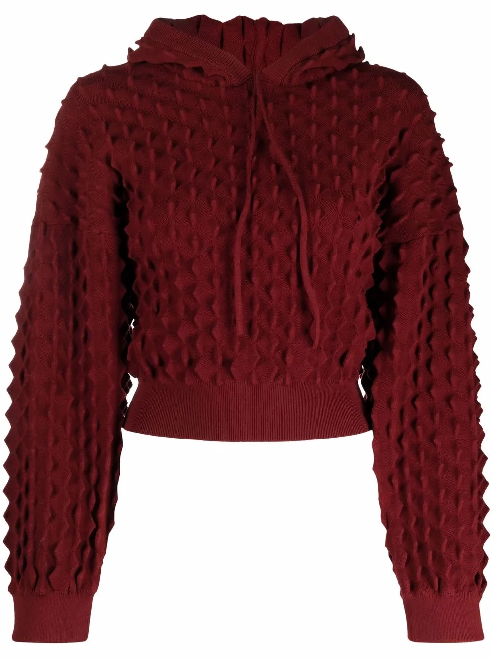 

Stella McCartney hoodie tejido con capucha - Rojo