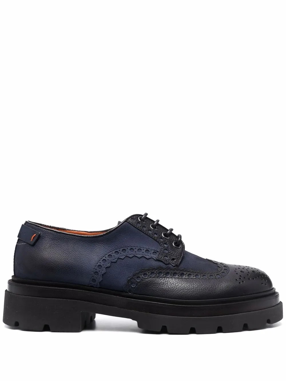 

Santoni lace-up leather brogues - Blue