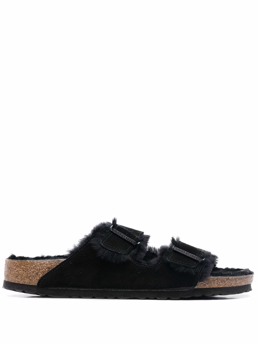 

Birkenstock Arizona fur-lined sandals - Black