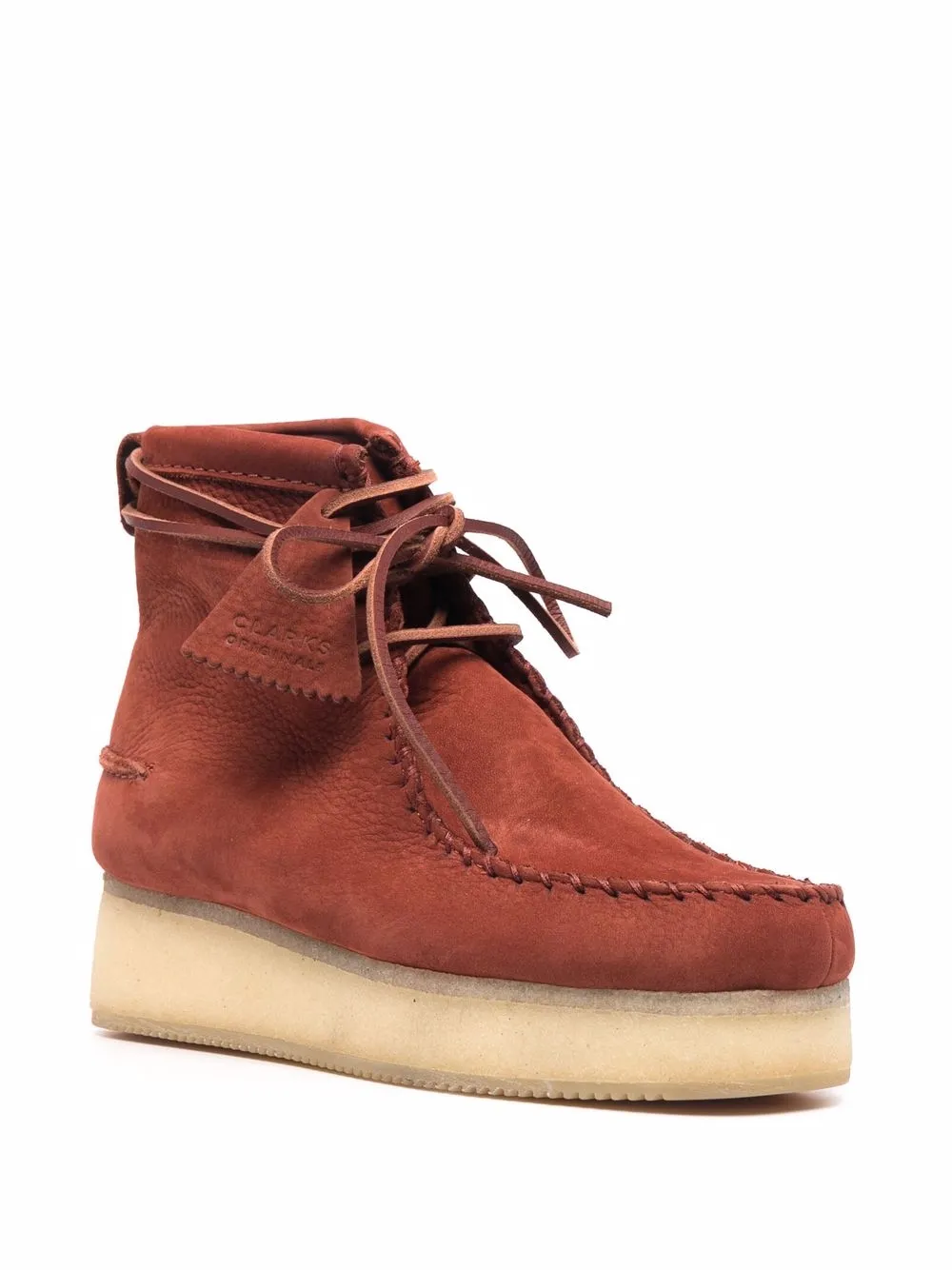 фото Clarks originals ботинки wallabee на платформе