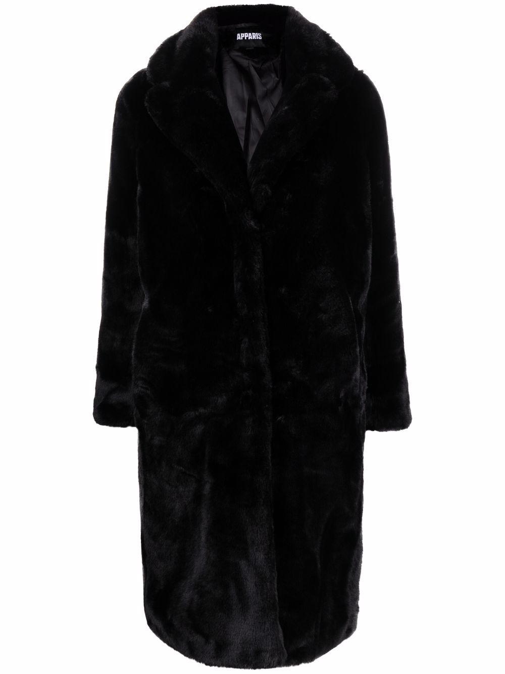 фото Apparis faux-fur single-breasted coat