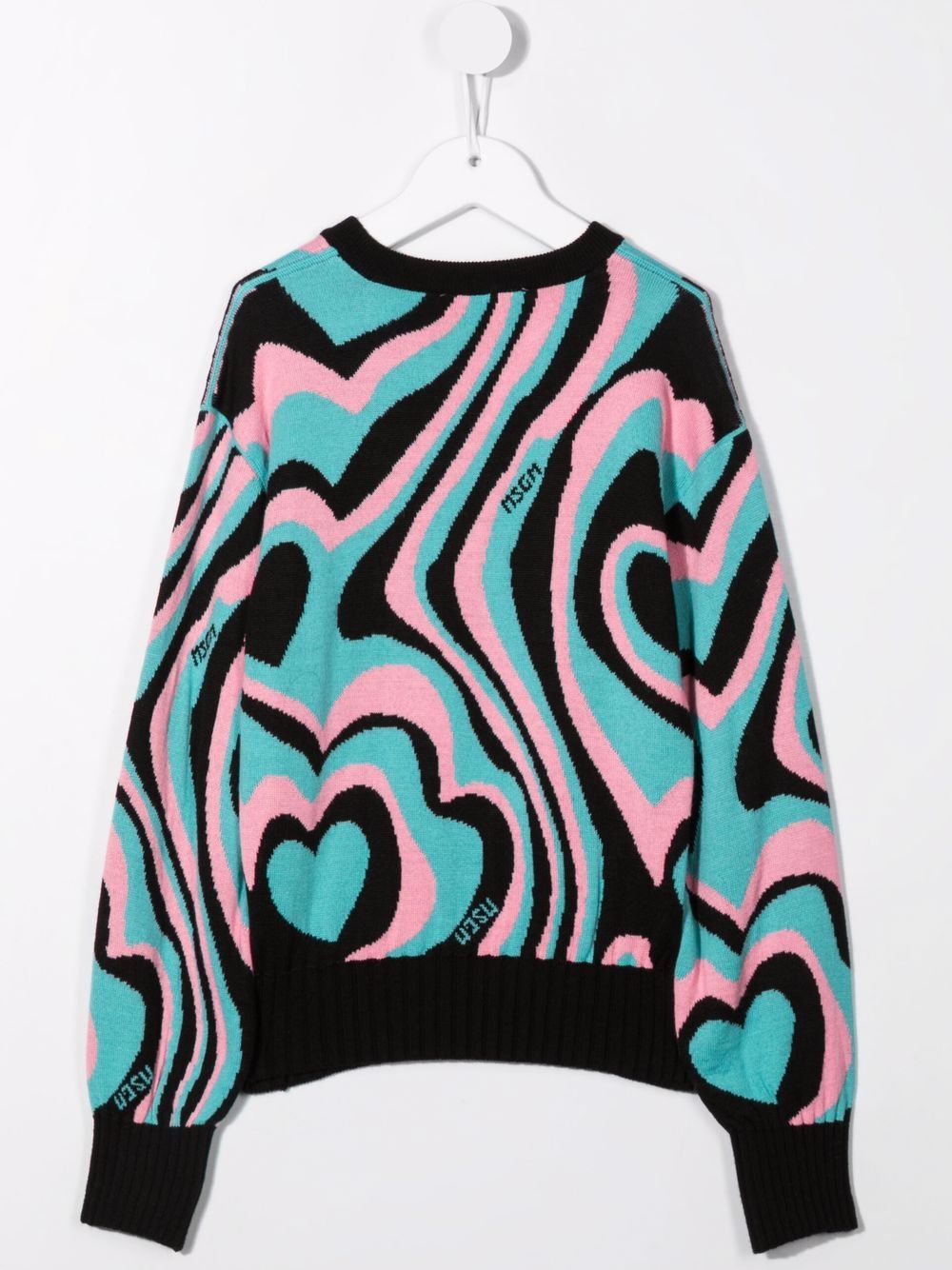 фото Msgm kids geometric-print jumper