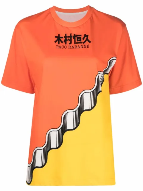 Rabanne playera con diseño color block de Paco Rabanne