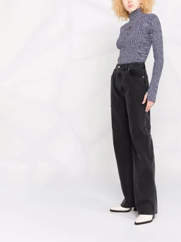 Paco Rabanne high-rise wide-leg Jeans 