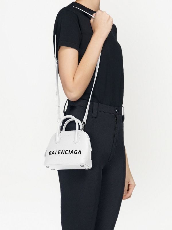 Balenciaga Ville Small Leather Handbag in Black  Lyst