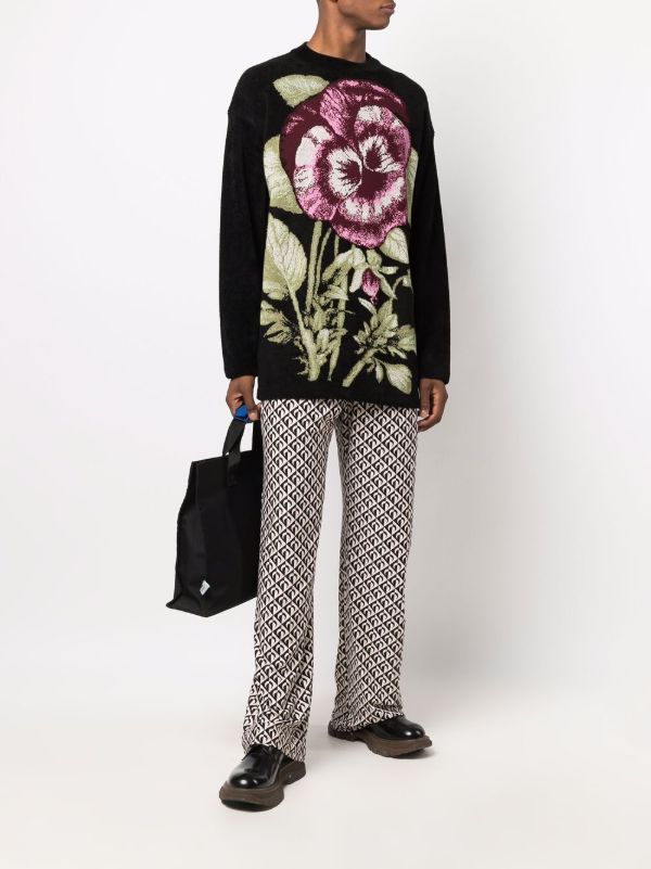 Kenzo Floral Jacquard Oversized Jumper - Farfetch