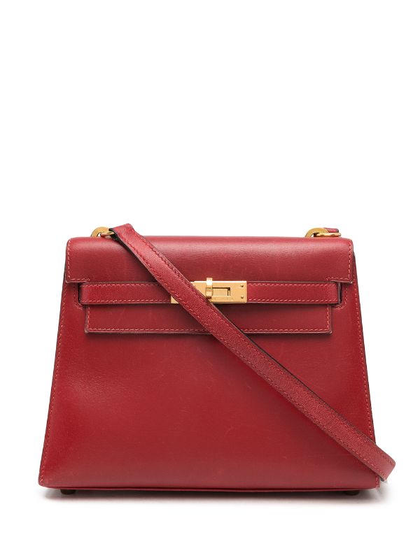 Hermès 1966 Kelly 20 Sellier Shoulder Bag - Red