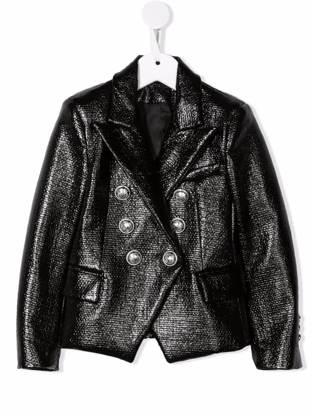 

Balmain Kids blazer con doble botonadura - Negro