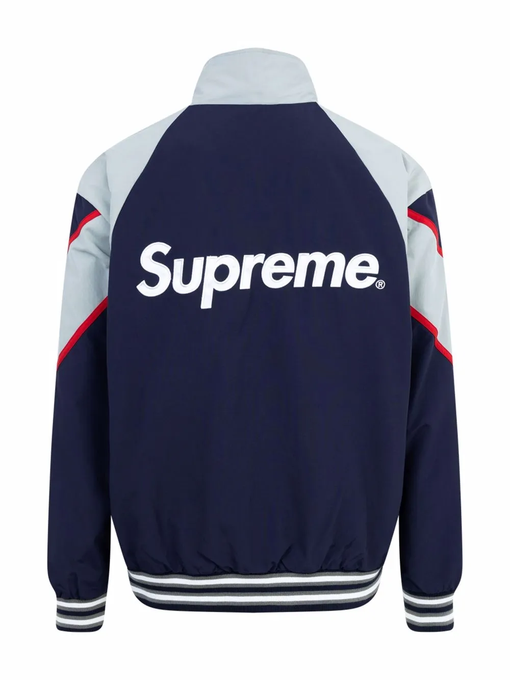 SUPREME x NEW YORK YANKEES Track Jacket Baseball Windbreaker Navy Sz S RARE  NEW