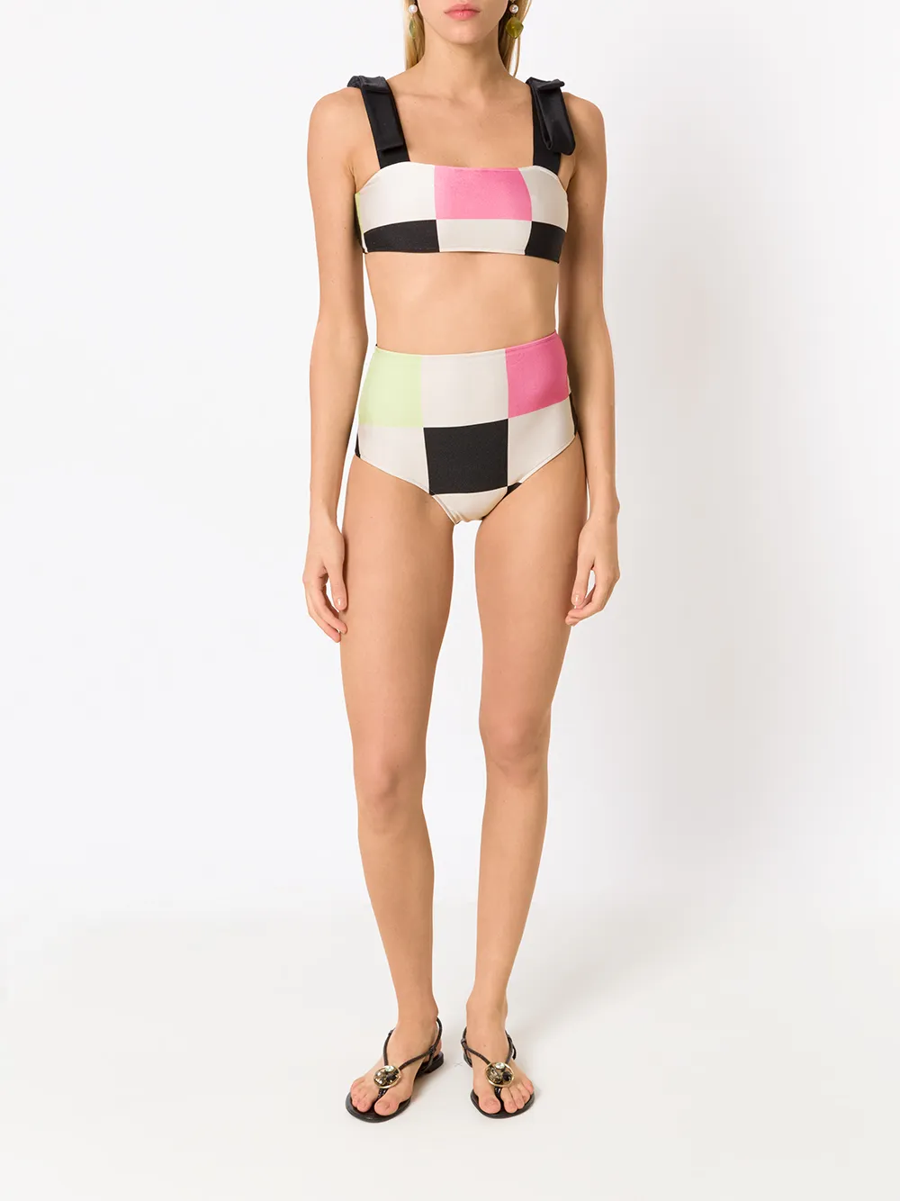 Adriana Degreas check print bikni | Bikinis | Image 2