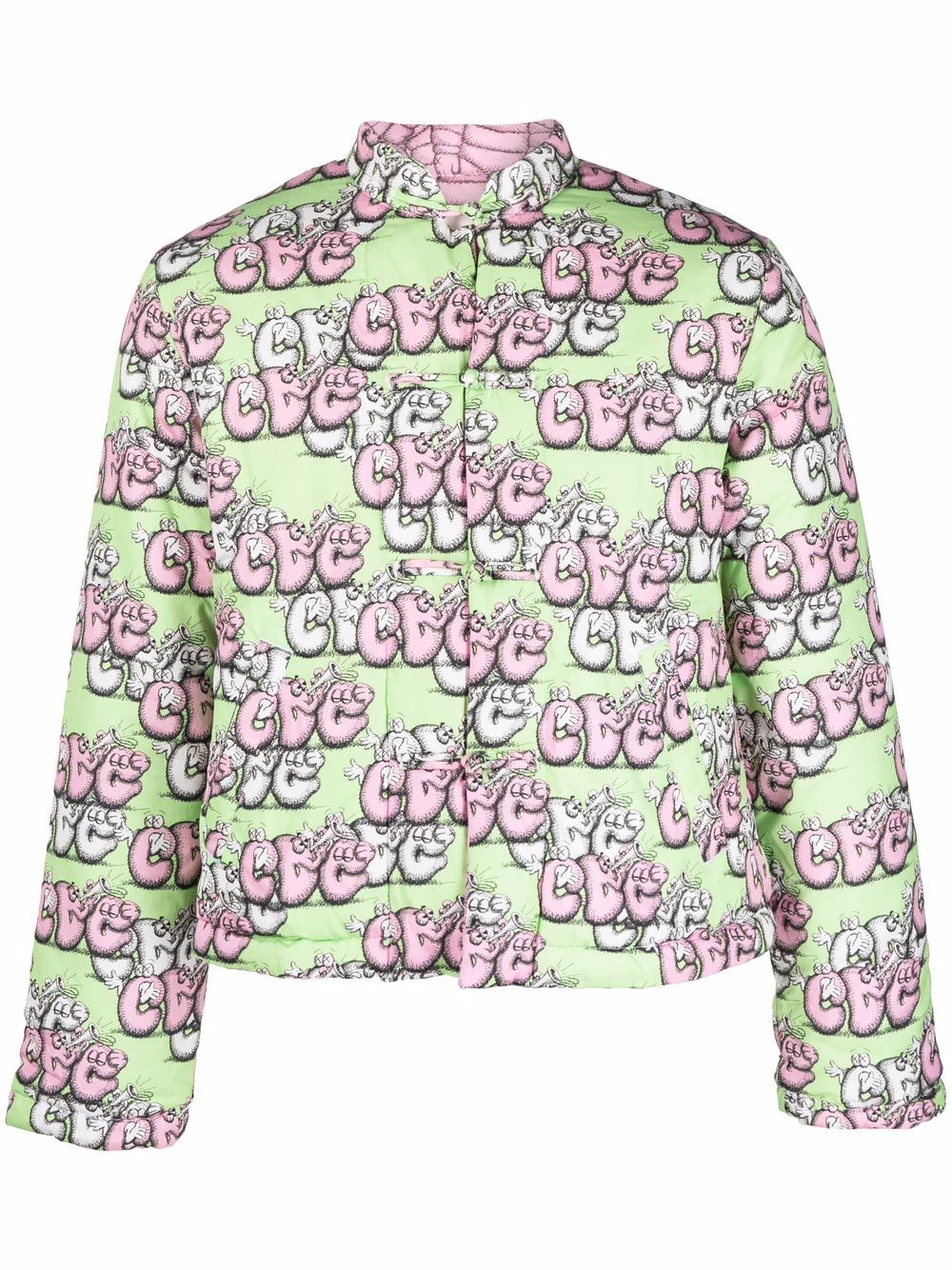 

Comme Des Garçons Shirt chamarra reversible de Comme des Garçons Shirt x KAWS - Verde