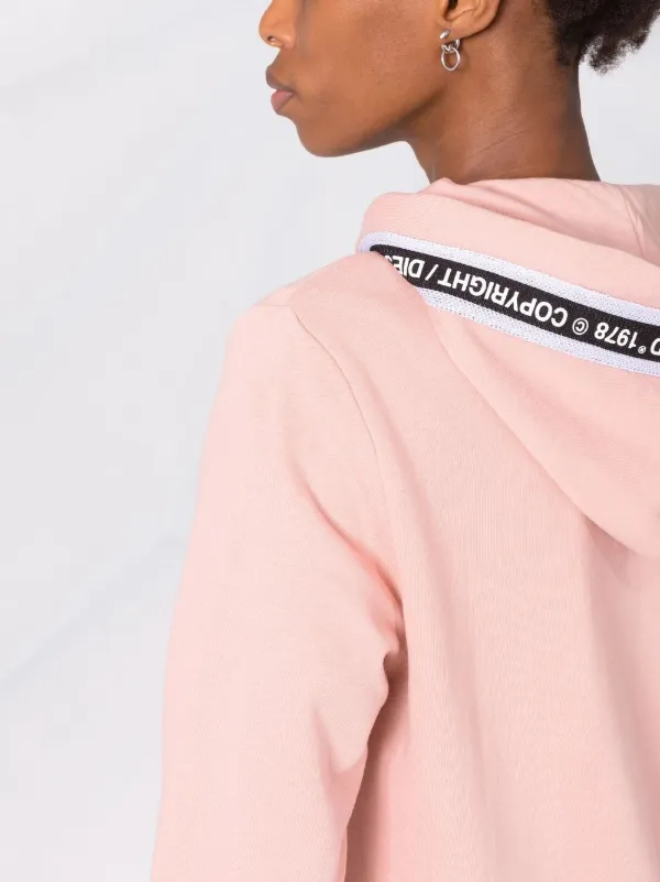 diesel pink moletom com capuz