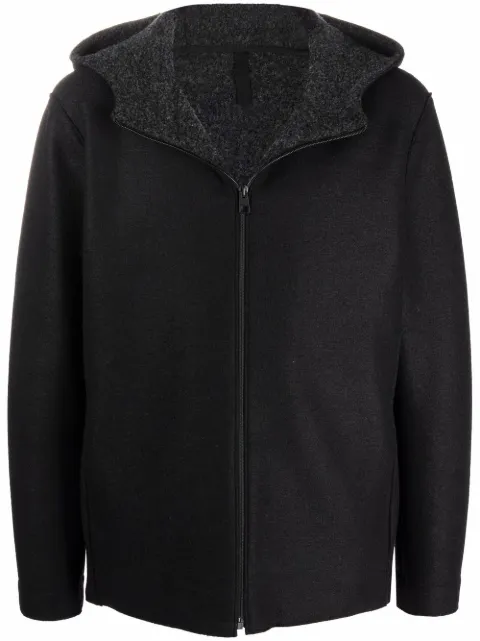 Harris Wharf London hooded zipped coat
