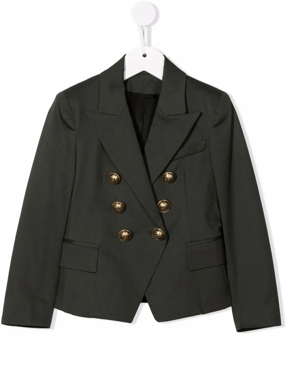 

Balmain Kids blazer con doble botonadura - Verde